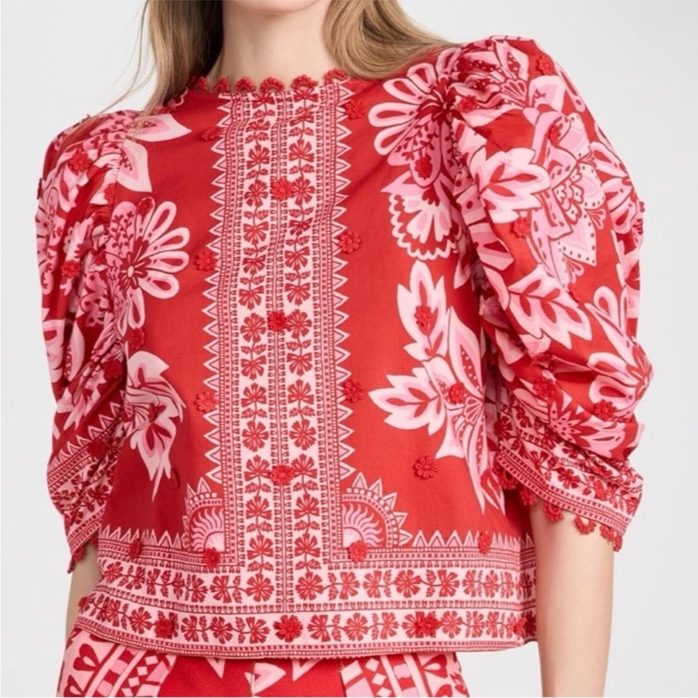 FARM Flora Tapestry Blouse NWT , S